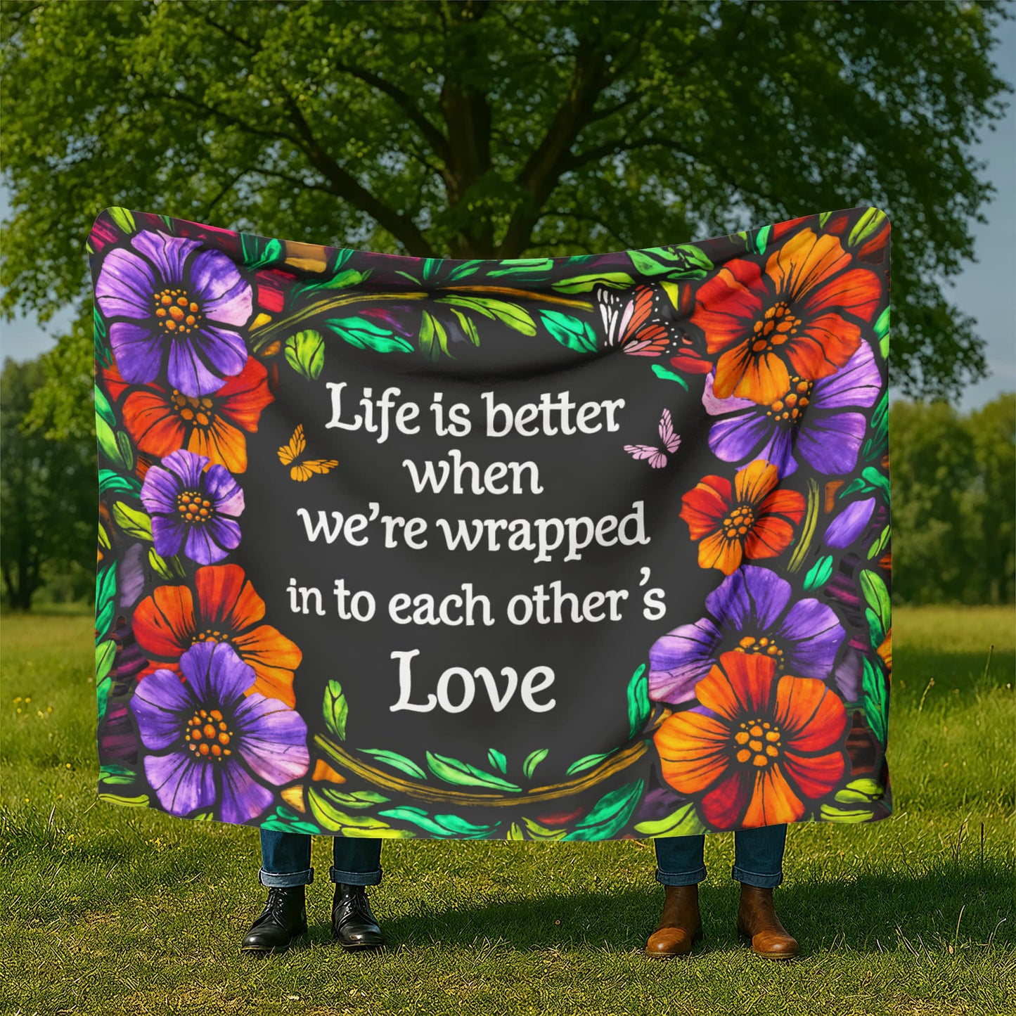 Life - Life is better - Sherpa Fleece Blanket