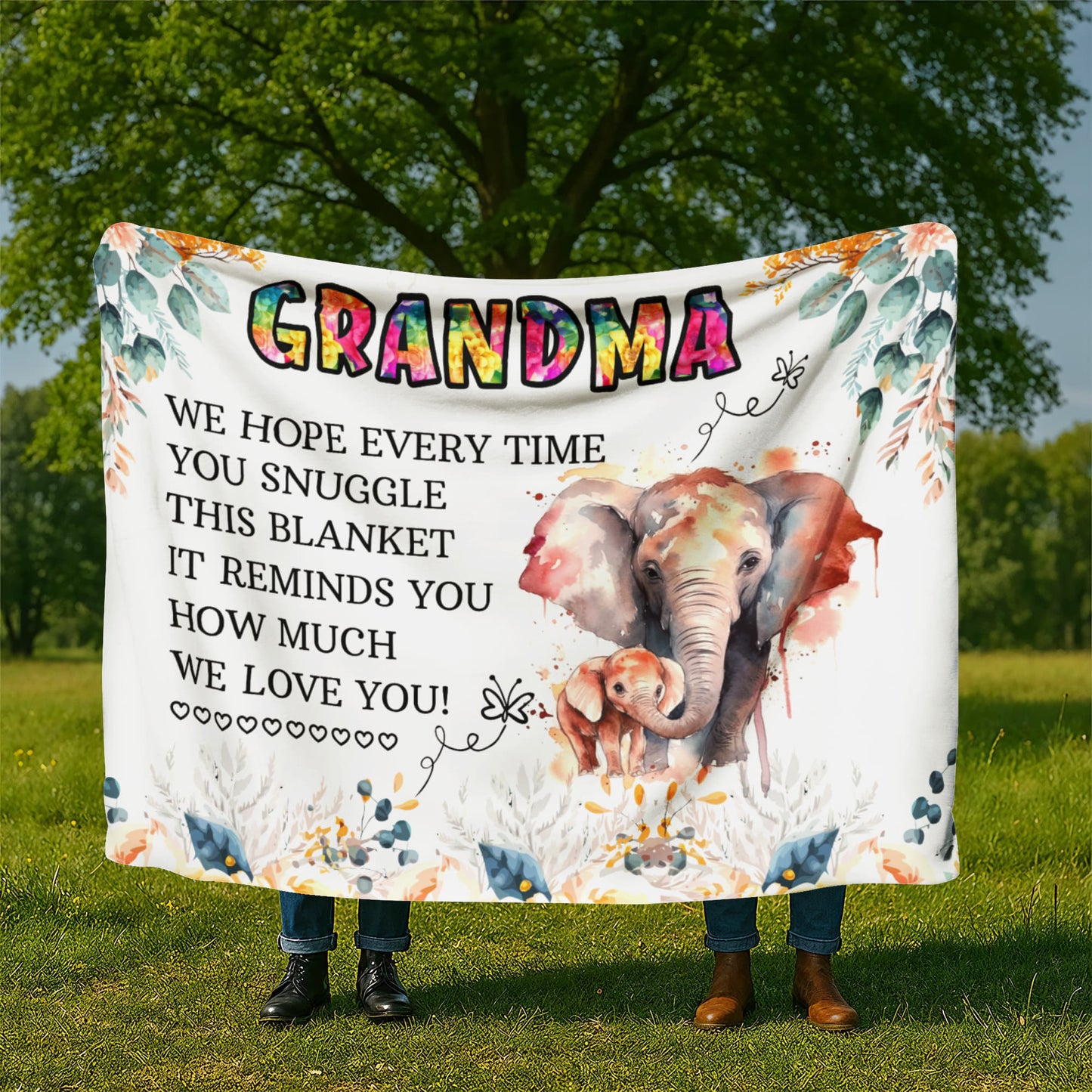 Grandma - We hope - Sherpa Fleece Blanket