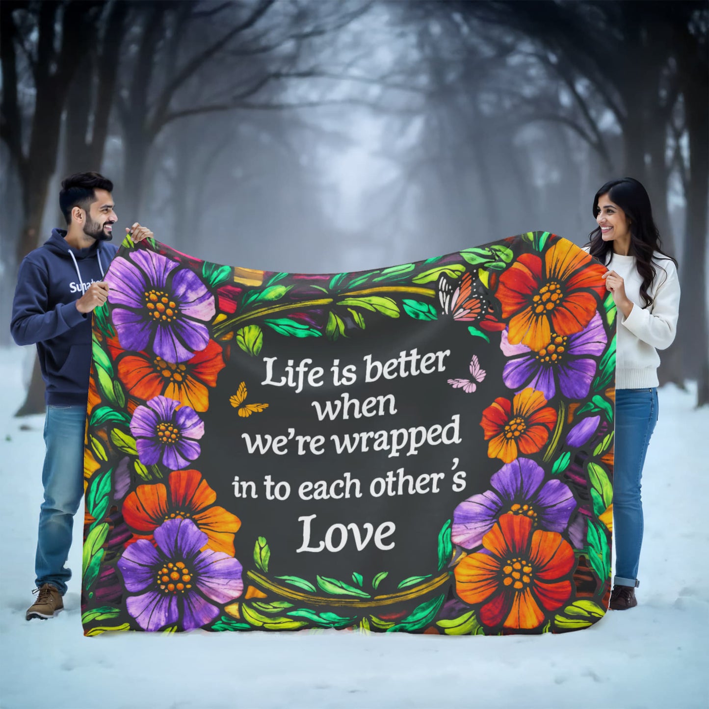 Life - Life is better - Sherpa Fleece Blanket