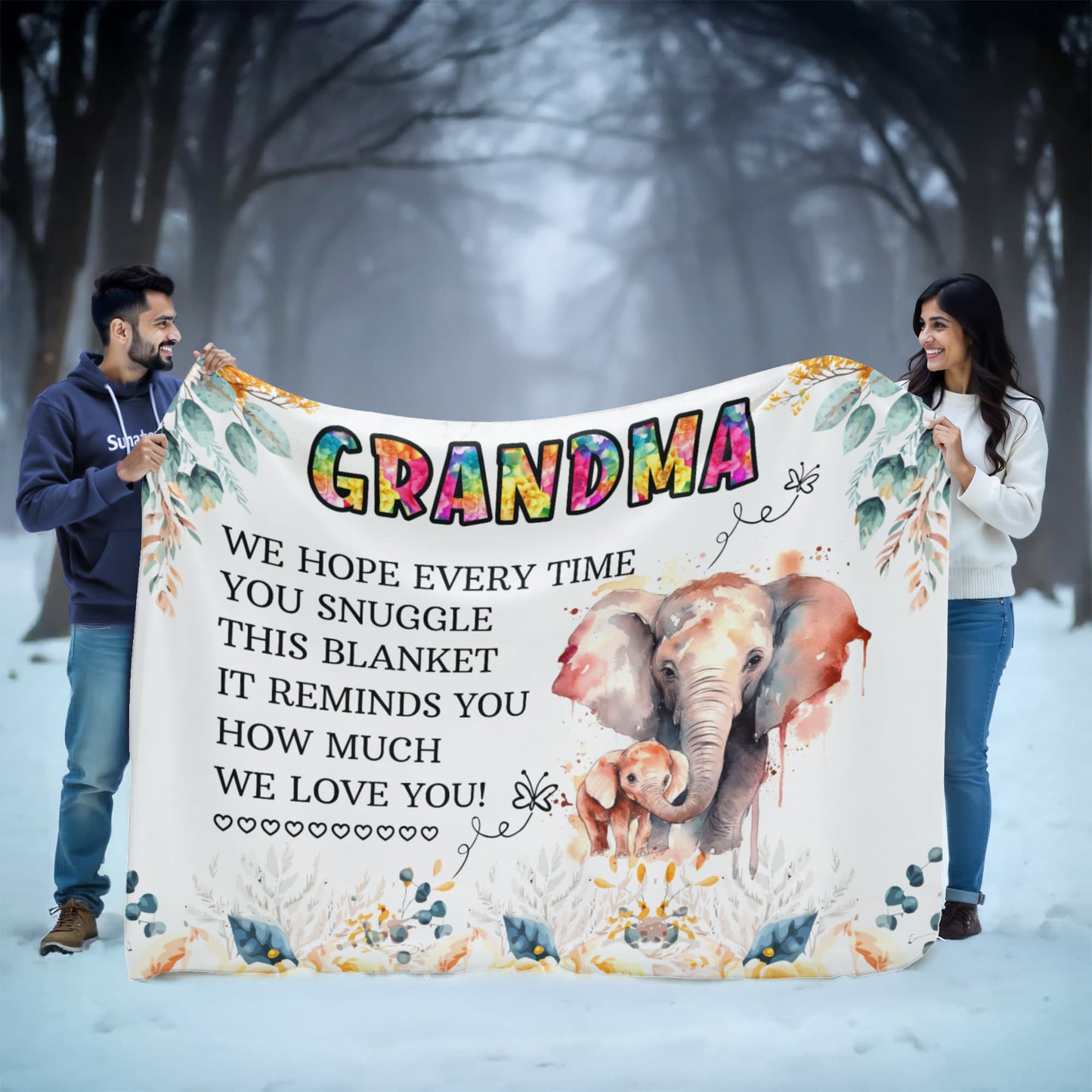 Grandma - We hope - Sherpa Fleece Blanket