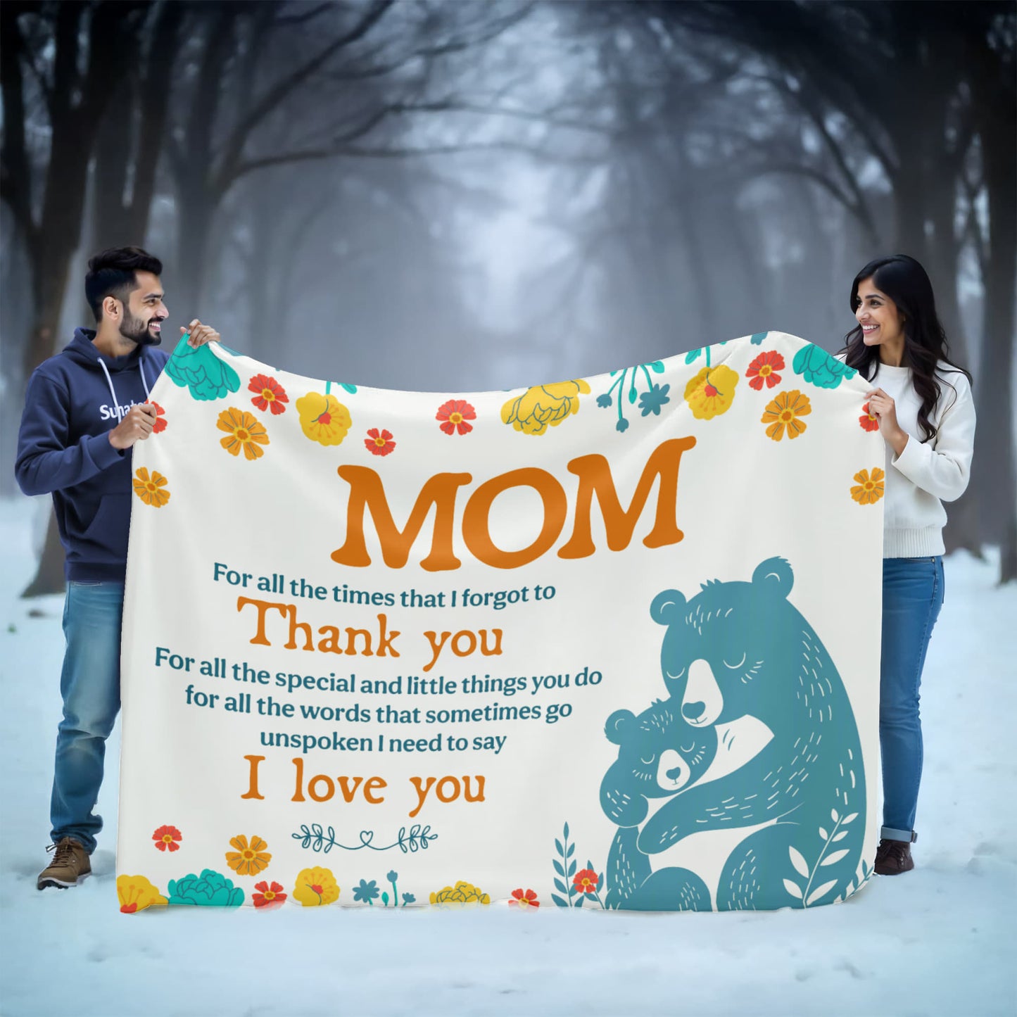 Mom - For all the times - Sherpa Fleece Blanket