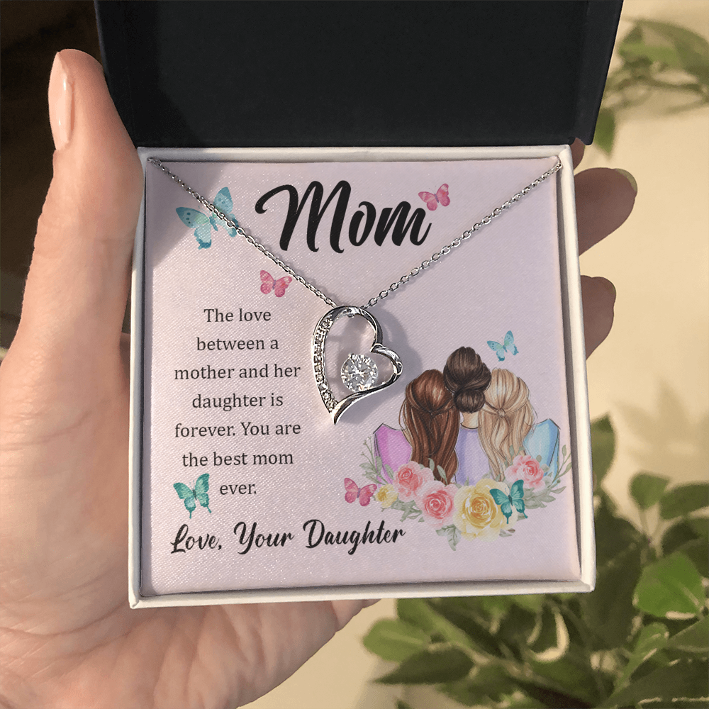 To Mom - The love between - Forever Love Necklace