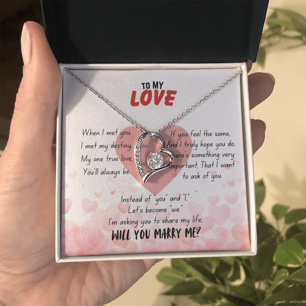 To my love - When I met you - Forever Love Necklace