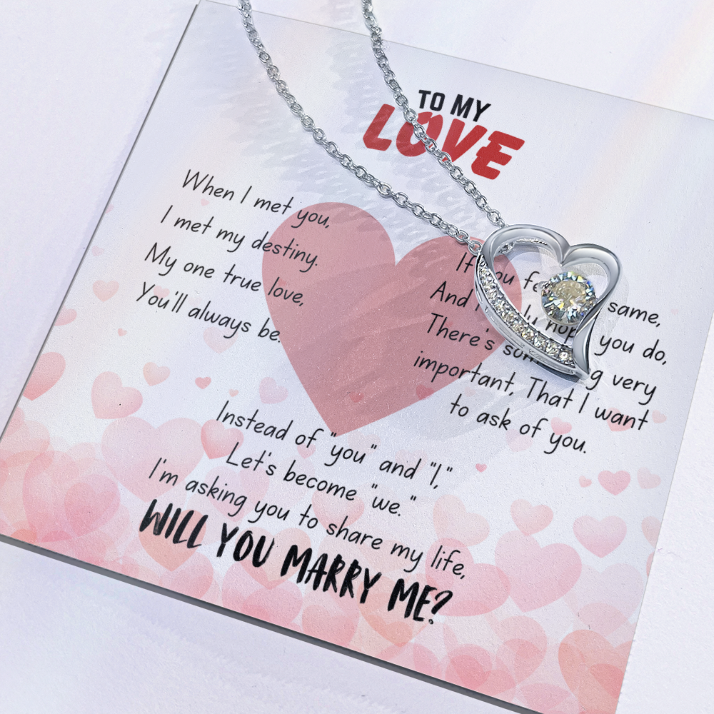 To my love - When I met you - Forever Love Necklace