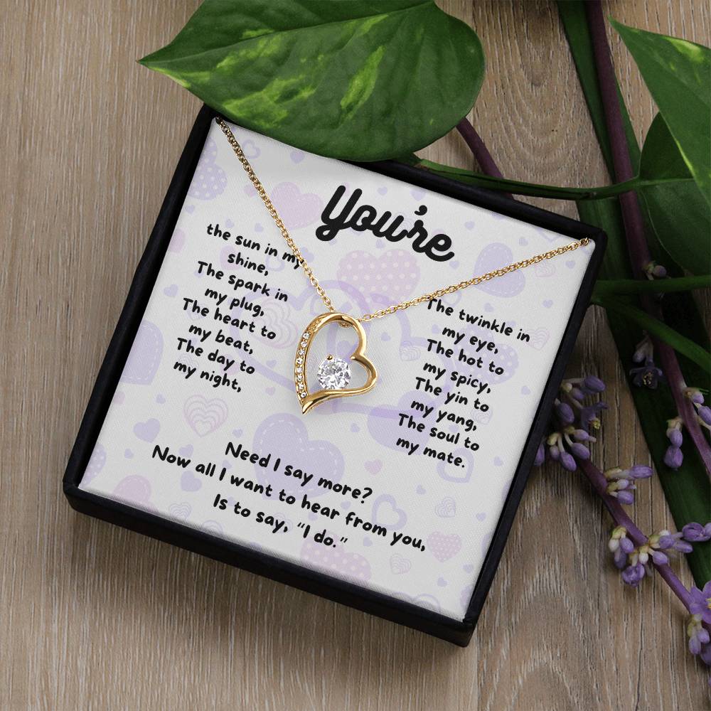 Love - You're the sun - Forever Love Necklace