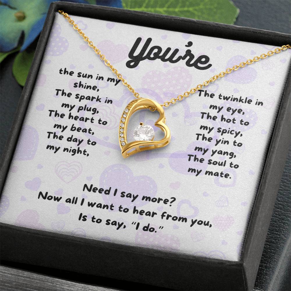 Love - You're the sun - Forever Love Necklace