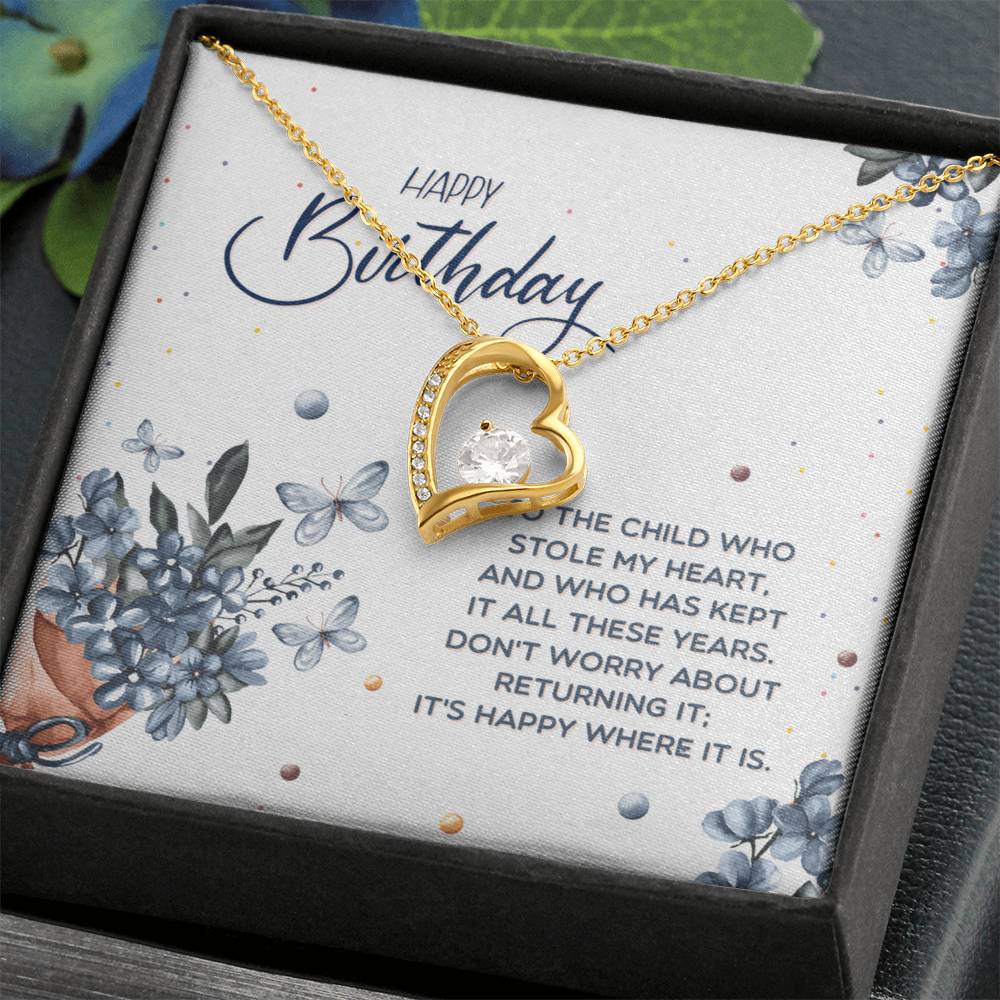 Birthday - To the child - Forever Love Necklace