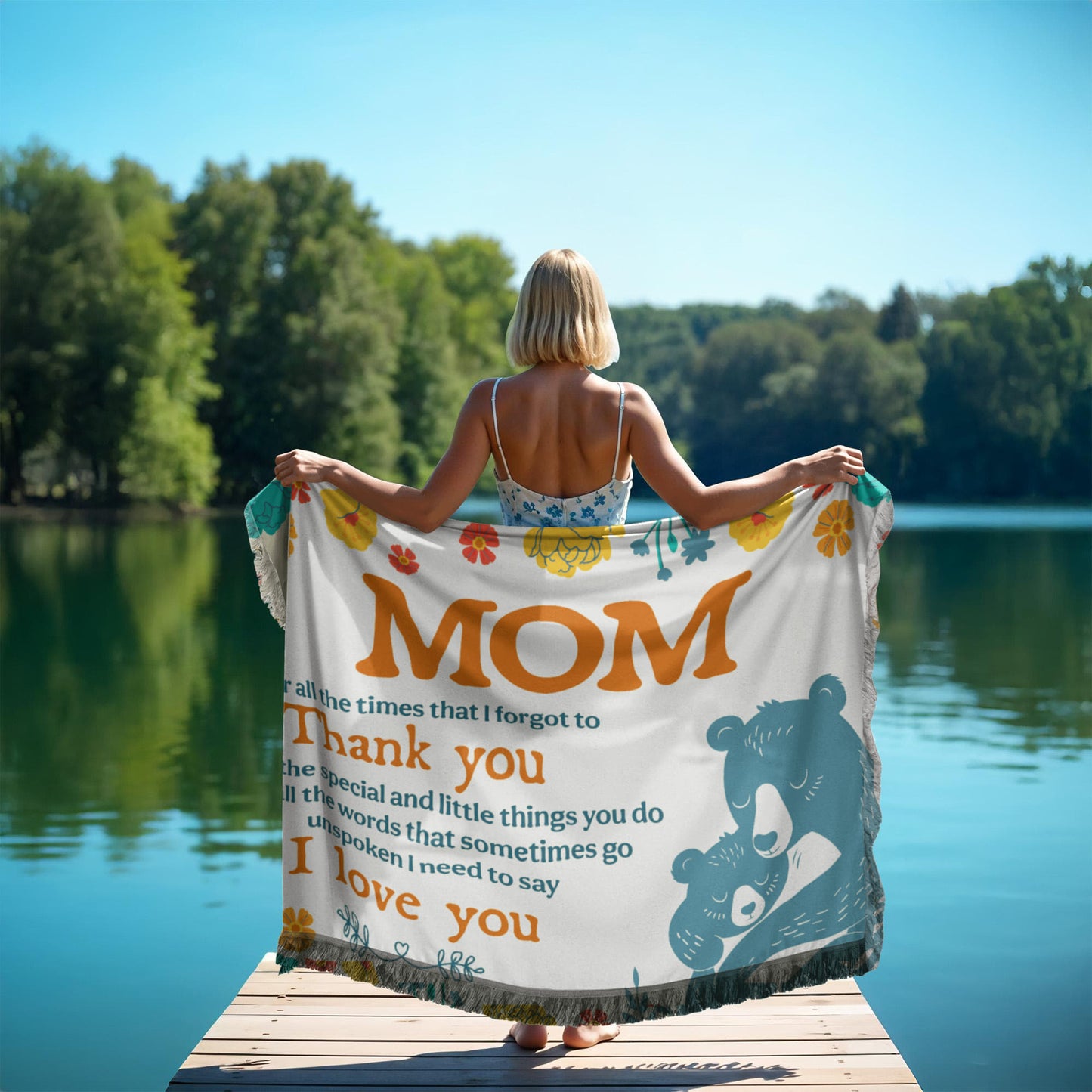 Mom - For all the times - Printed Woven Blanket
