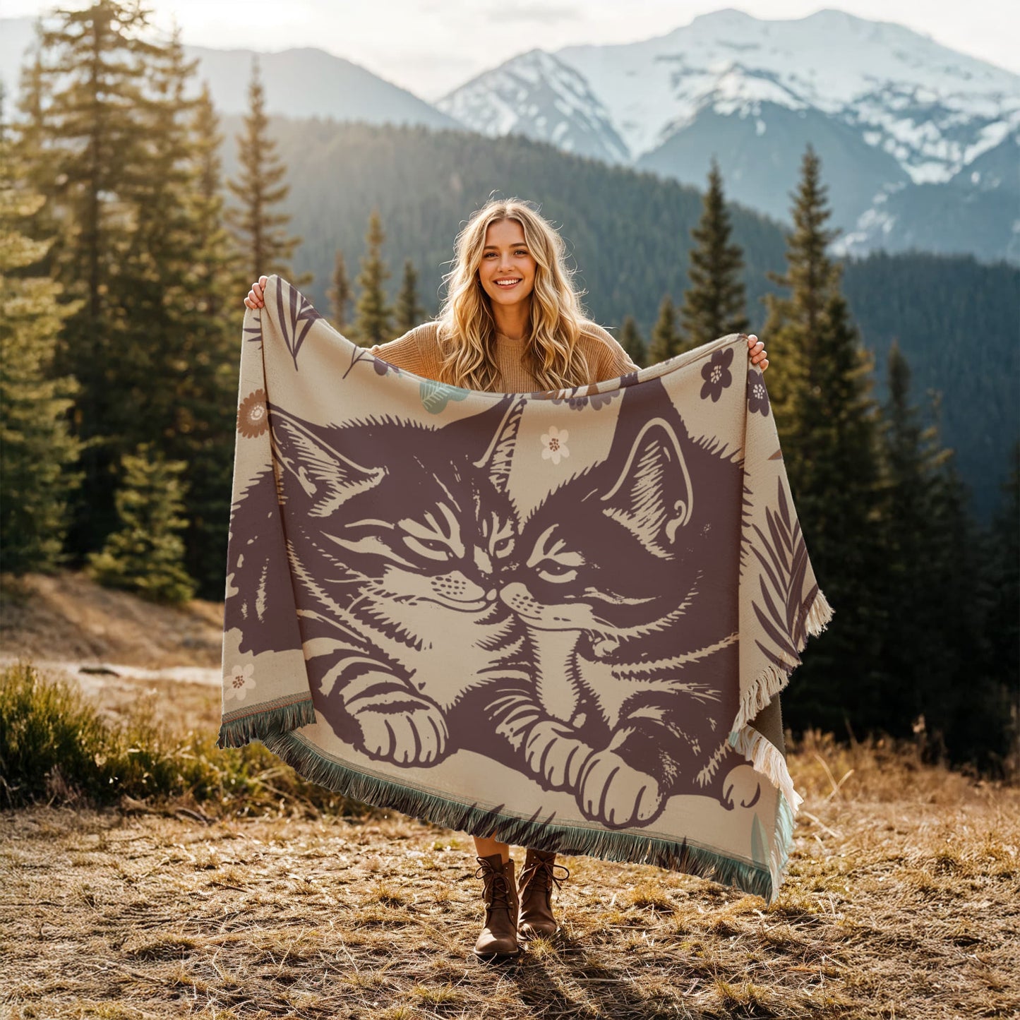 All - Cats - Printed Woven Blanket
