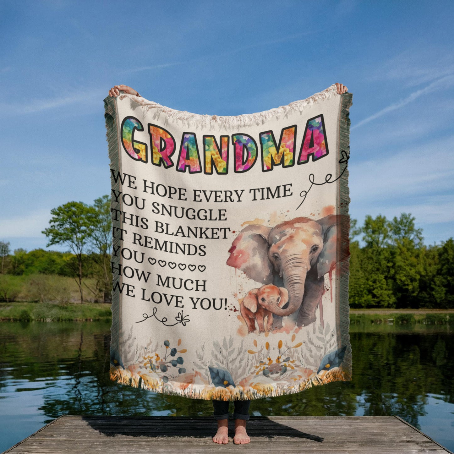 Grandma - We hope - Printed Woven Blanket
