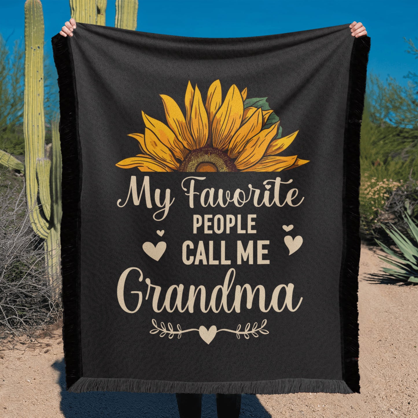 Grandma - My favorite people - Printed Woven Blanket