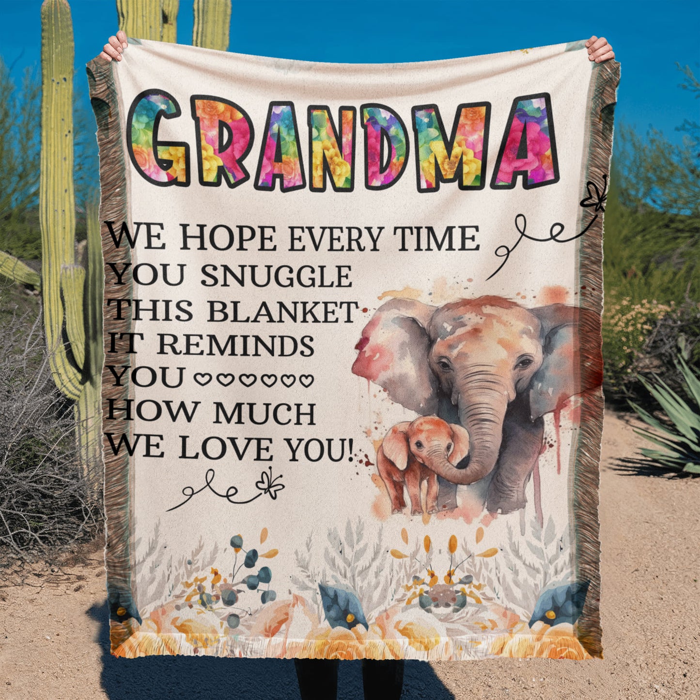 Grandma - We hope - Printed Woven Blanket