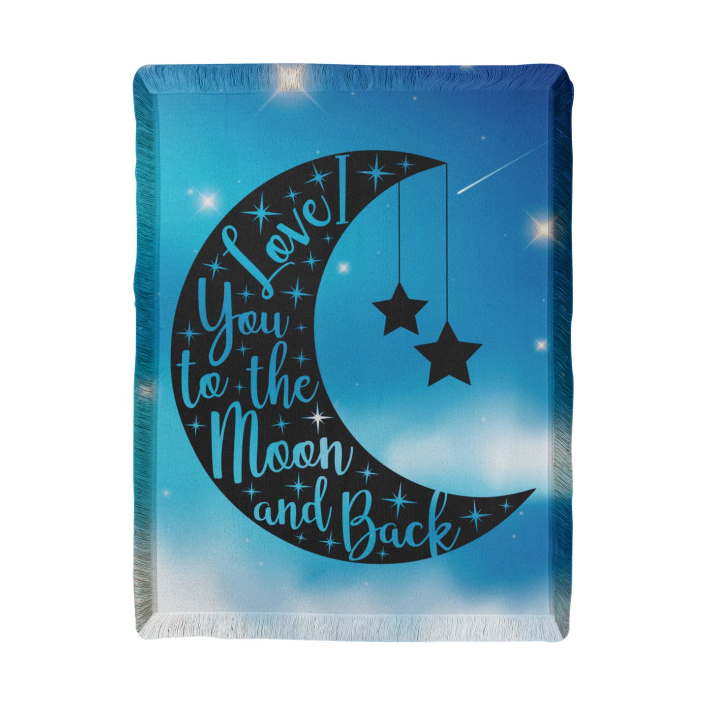 Love - To the moon and back - Printed Woven Blanket