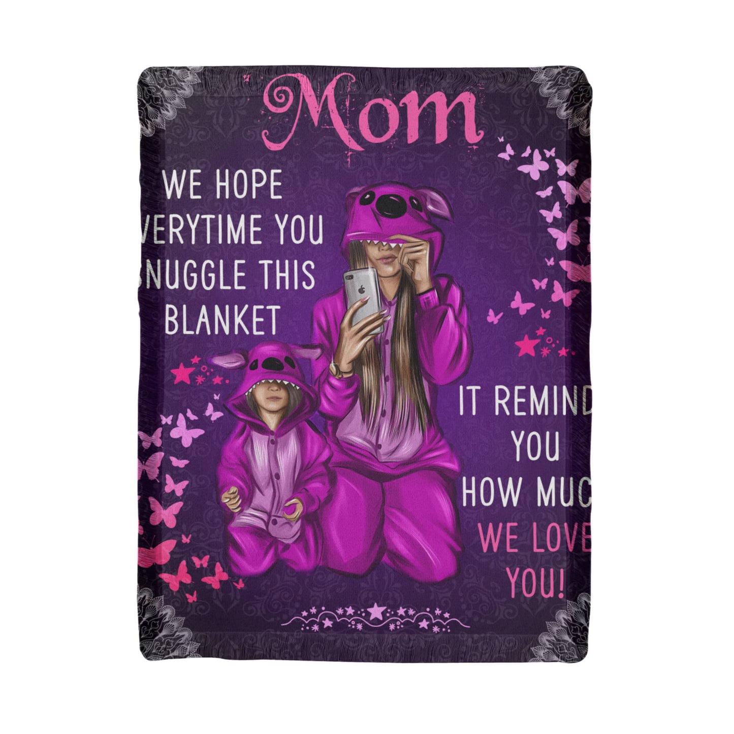 Mom - We hope everytime - Printed Woven Blanket