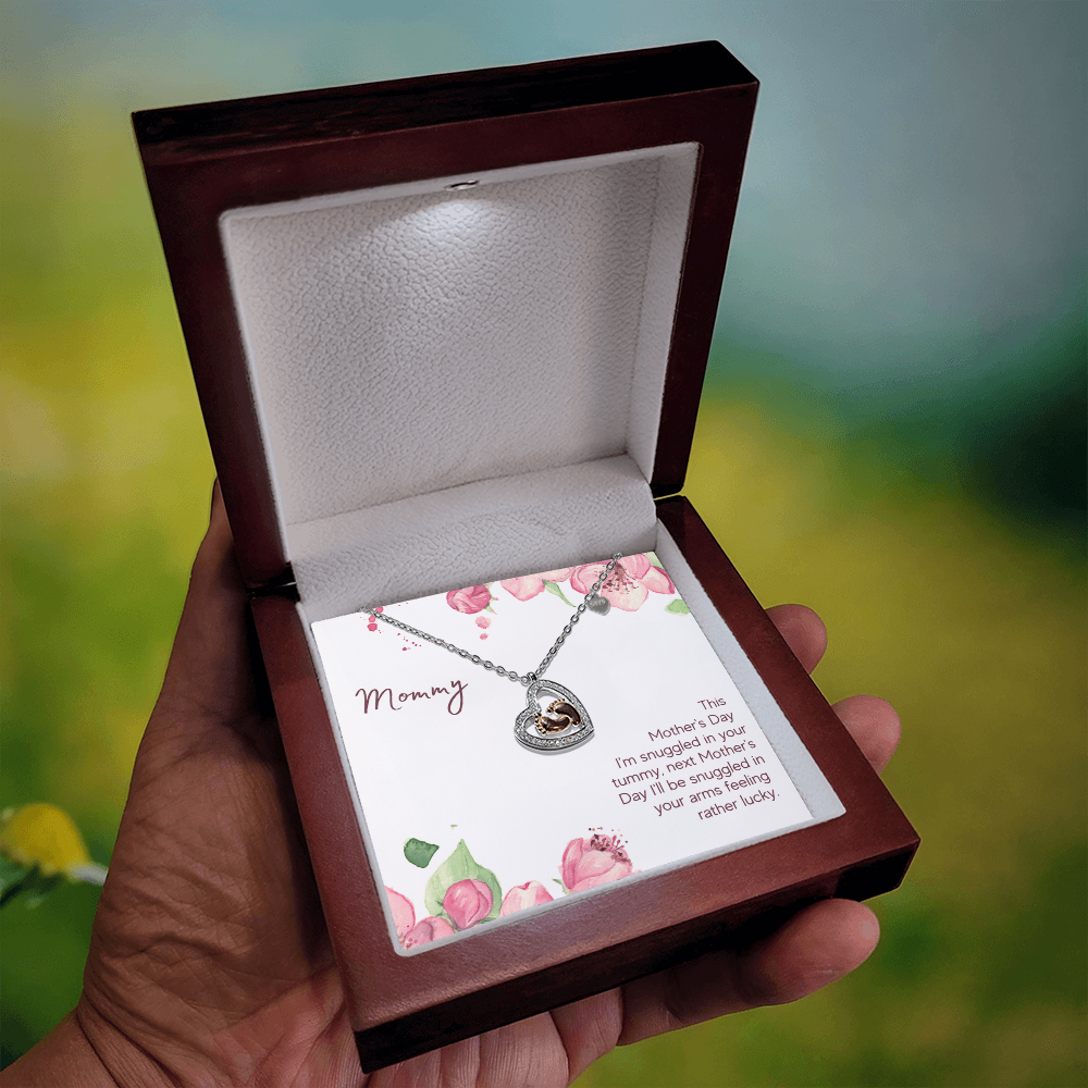 Mother's Day - This Mother's Day - Baby Feet Heart Necklace