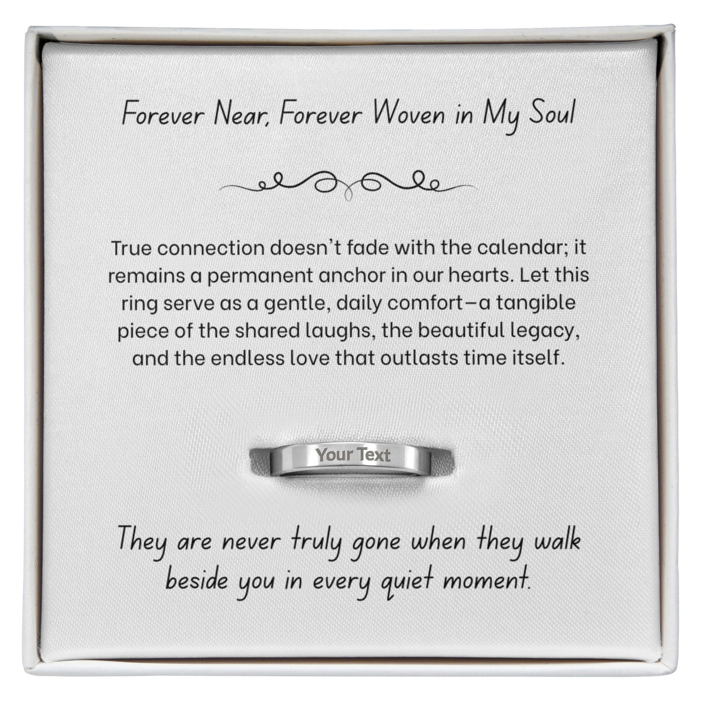 The "Always In My Heart" Memorial Ring for Women