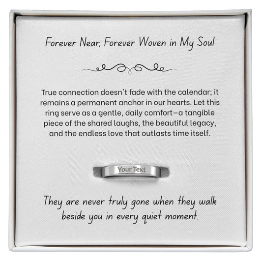 The "Always In My Heart" Memorial Ring for Women