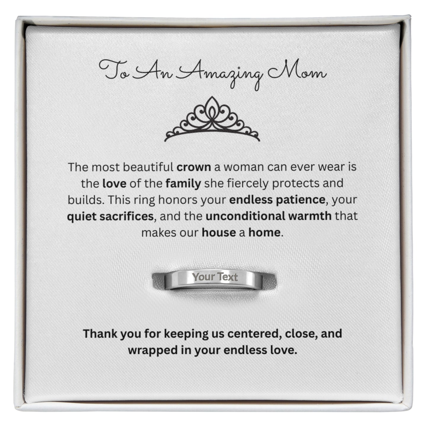 The "Family Legacy" Personalized Ring for Mom