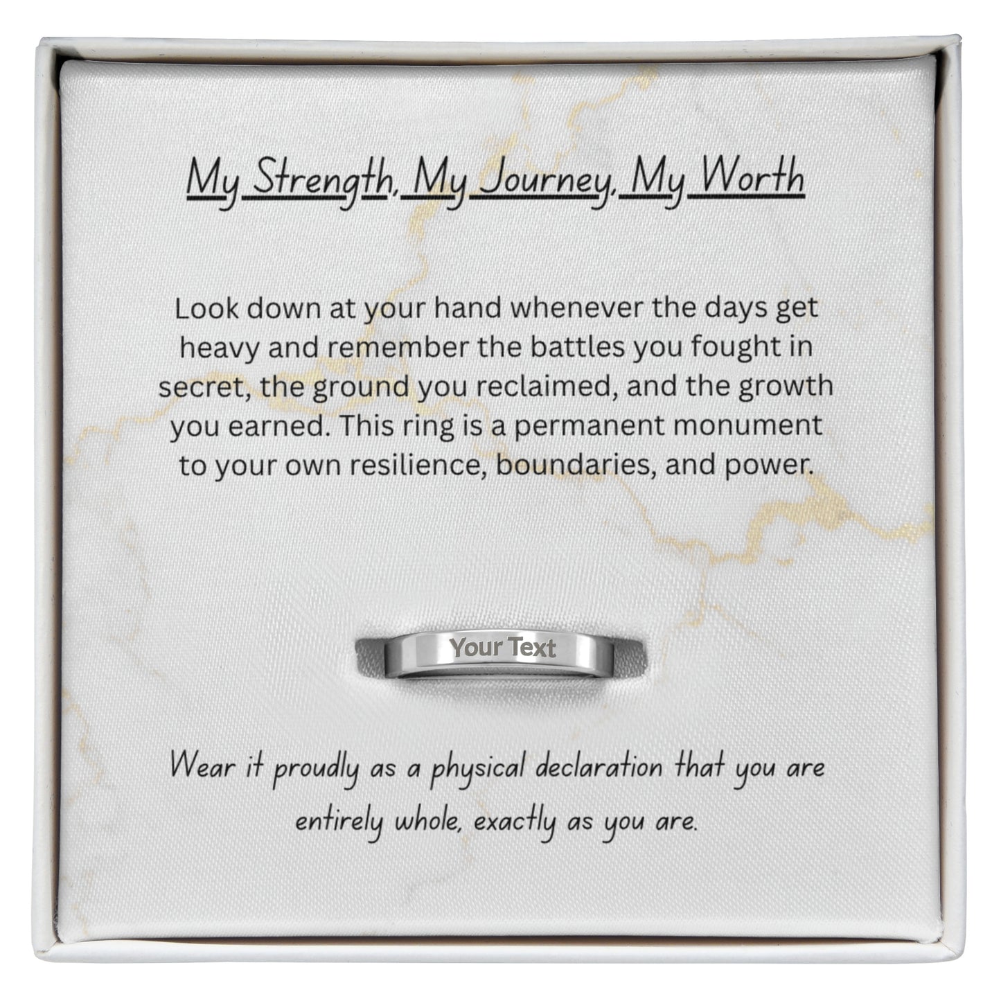 The "Self-Reclamation" Empowerment Ring for Women