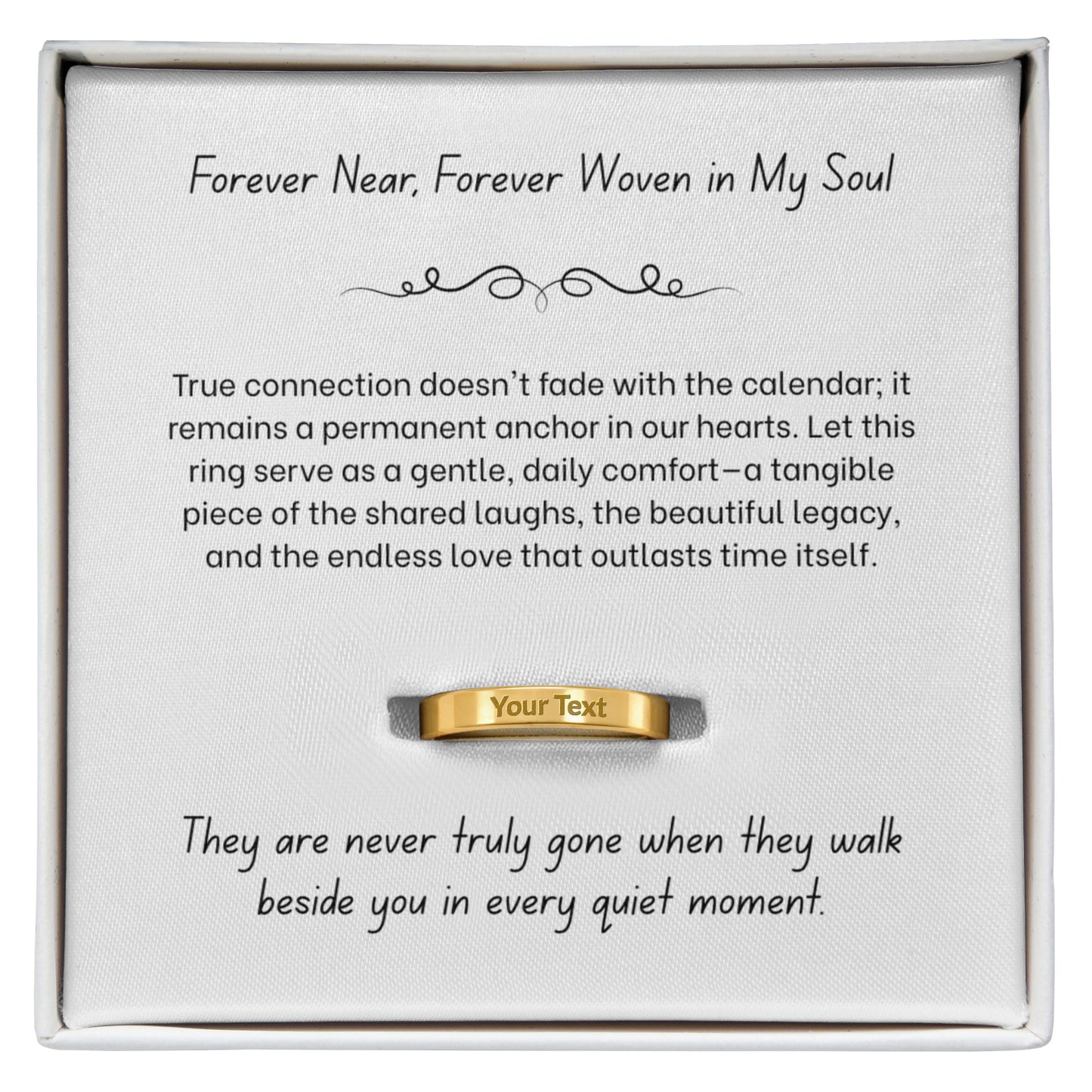 The "Always In My Heart" Memorial Ring for Women