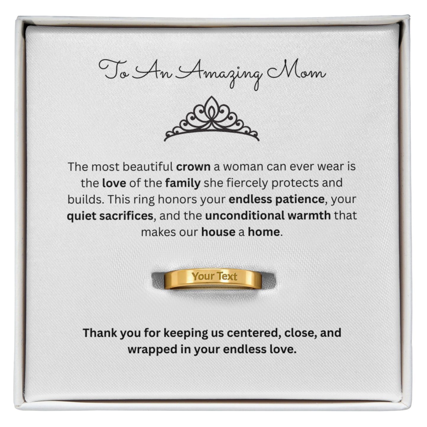 The "Family Legacy" Personalized Ring for Mom