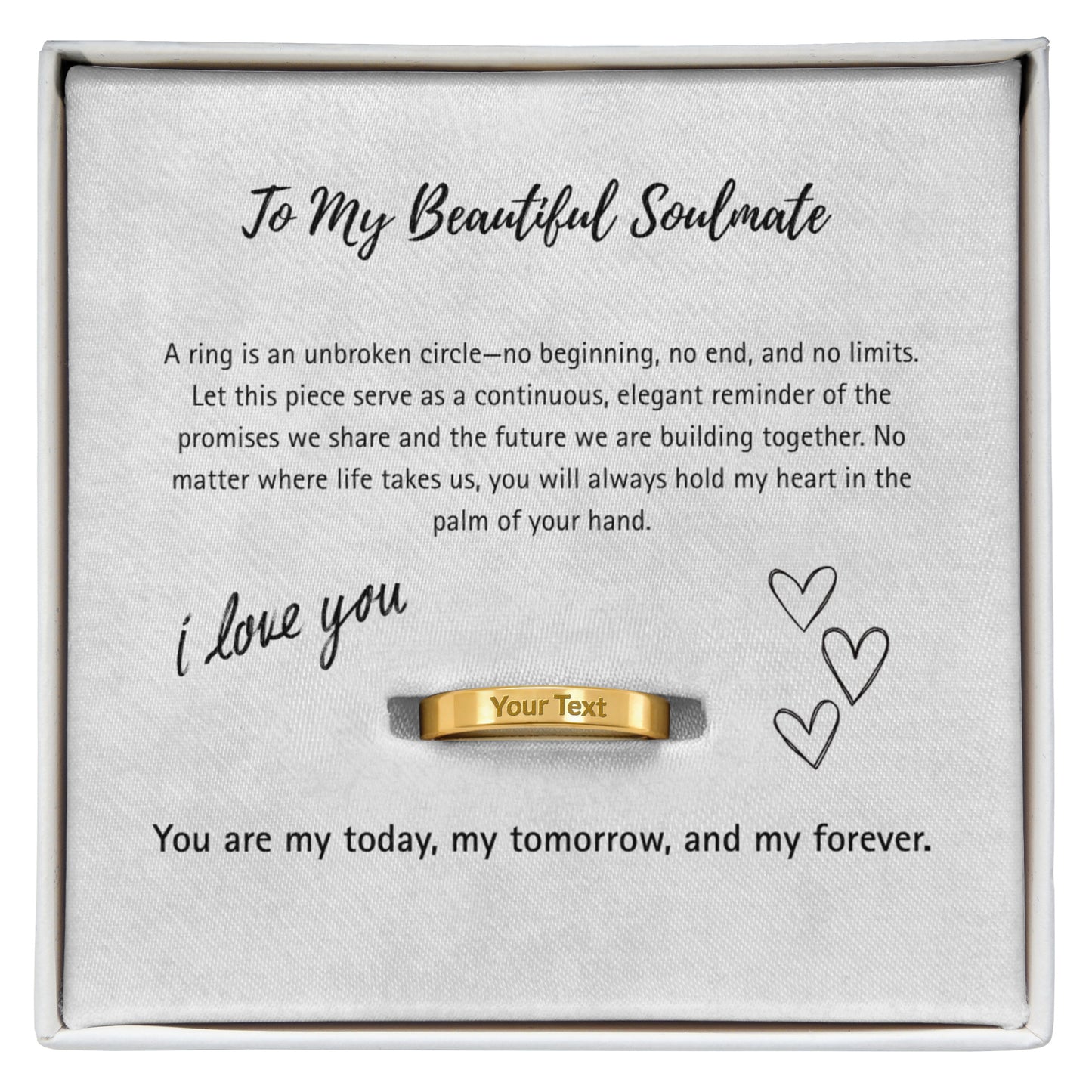 The "Forever Soulmate" Romantic Promise Ring