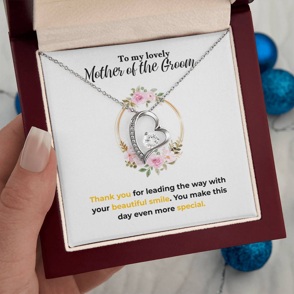 Mother of the Groom - Beautiful smile - Forever Love Necklace