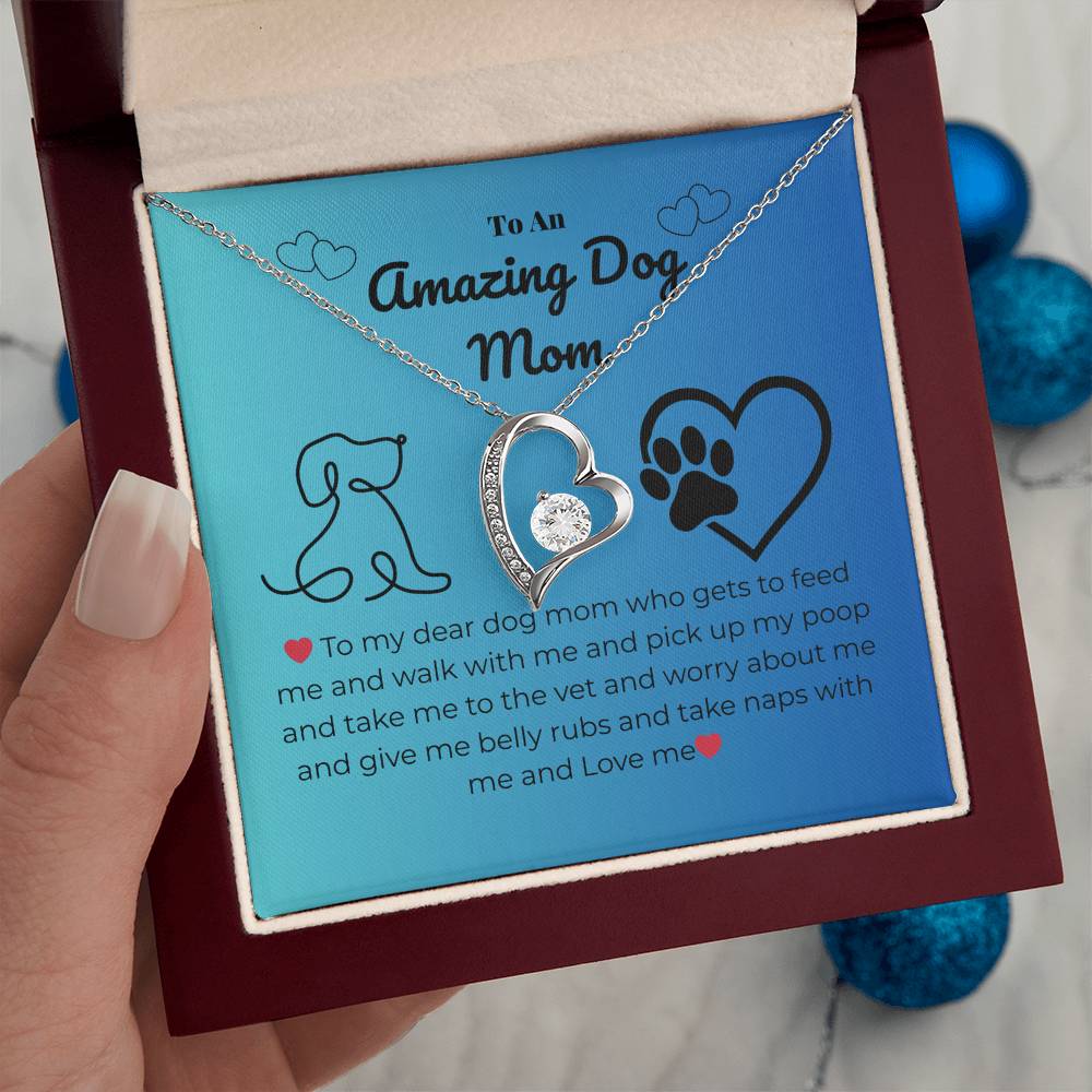 Pet mom - To my dear dog mom - Forever Love Necklace