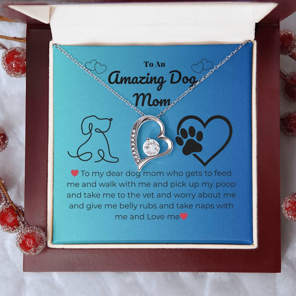 Pet mom - To my dear dog mom - Forever Love Necklace