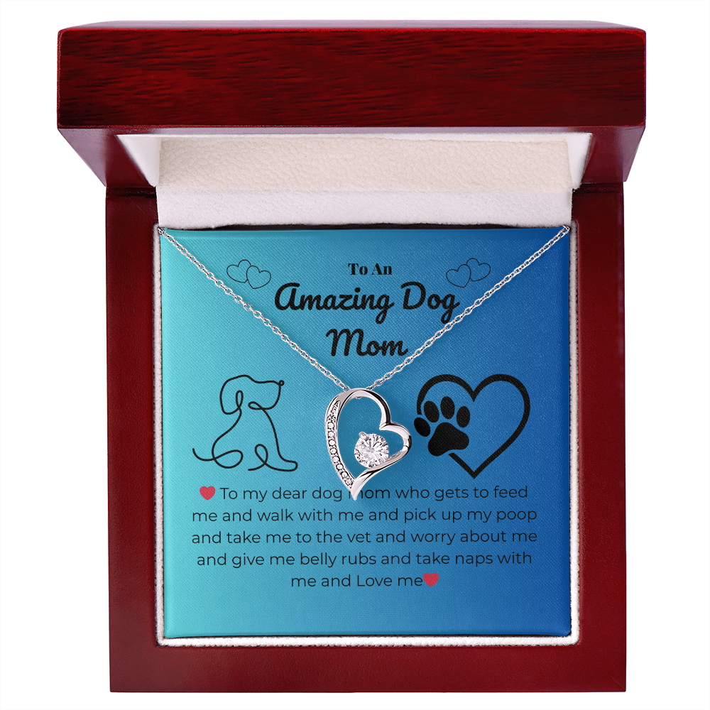 Pet mom - To my dear dog mom - Forever Love Necklace