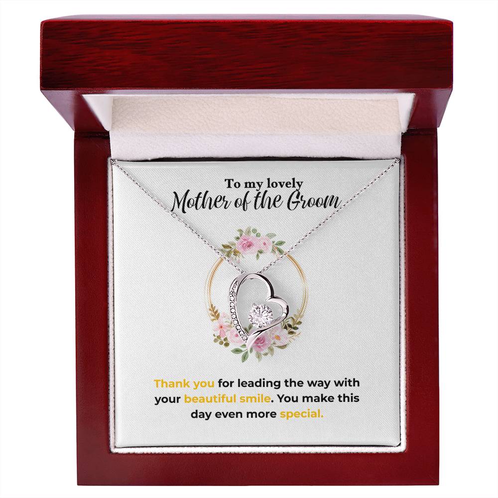 Mother of the Groom - Beautiful smile - Forever Love Necklace