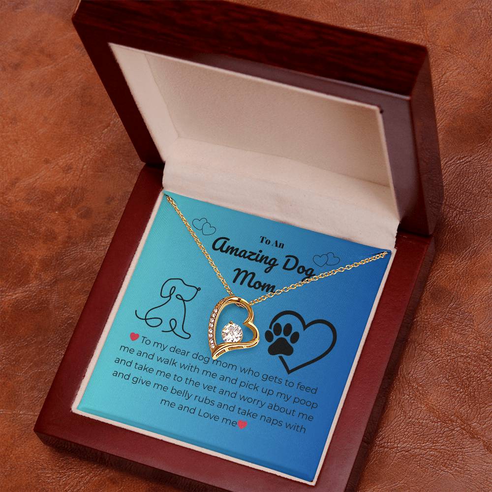 Pet mom - To my dear dog mom - Forever Love Necklace