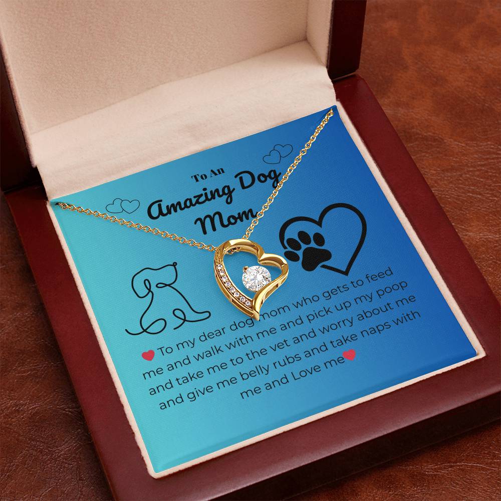 Pet mom - To my dear dog mom - Forever Love Necklace