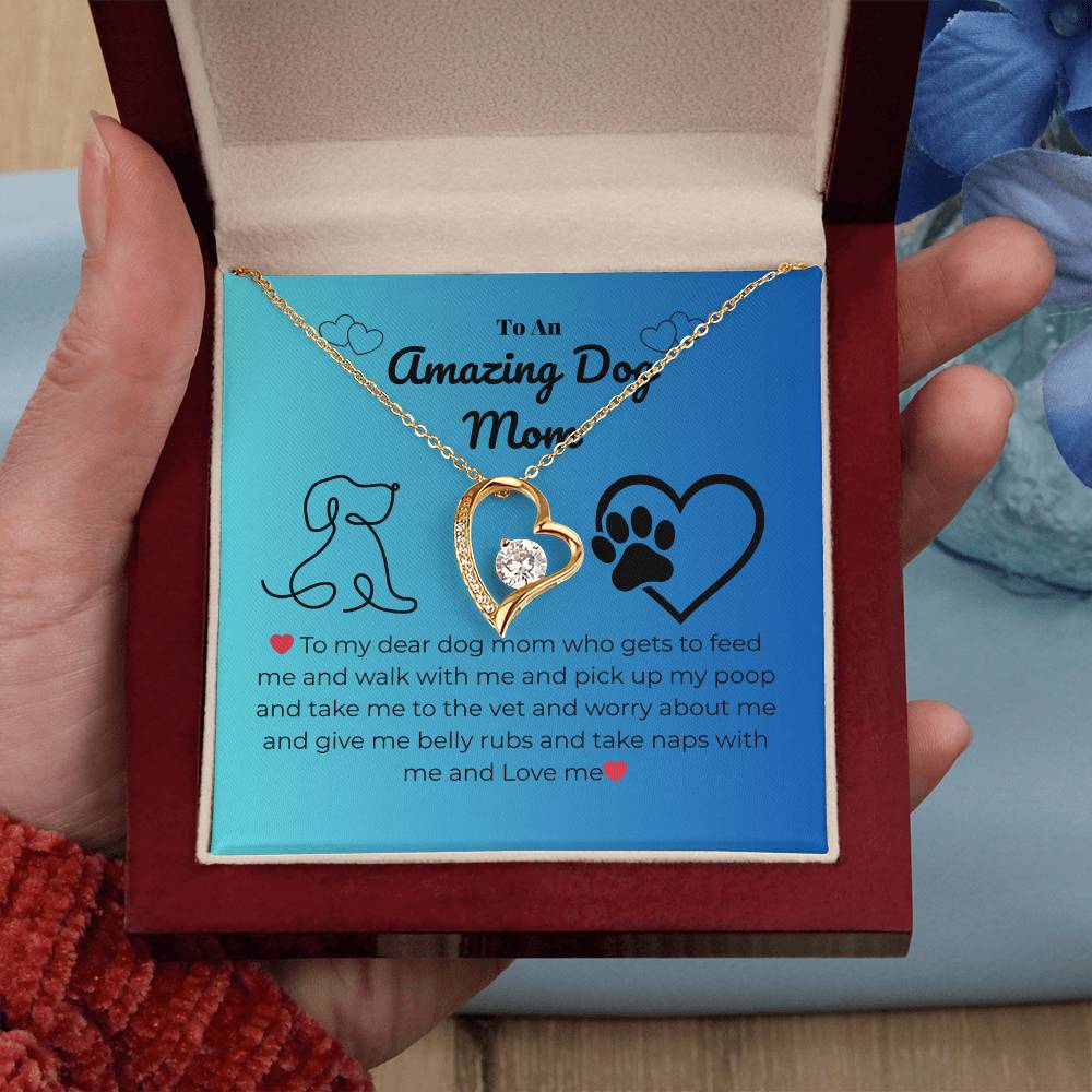 Pet mom - To my dear dog mom - Forever Love Necklace