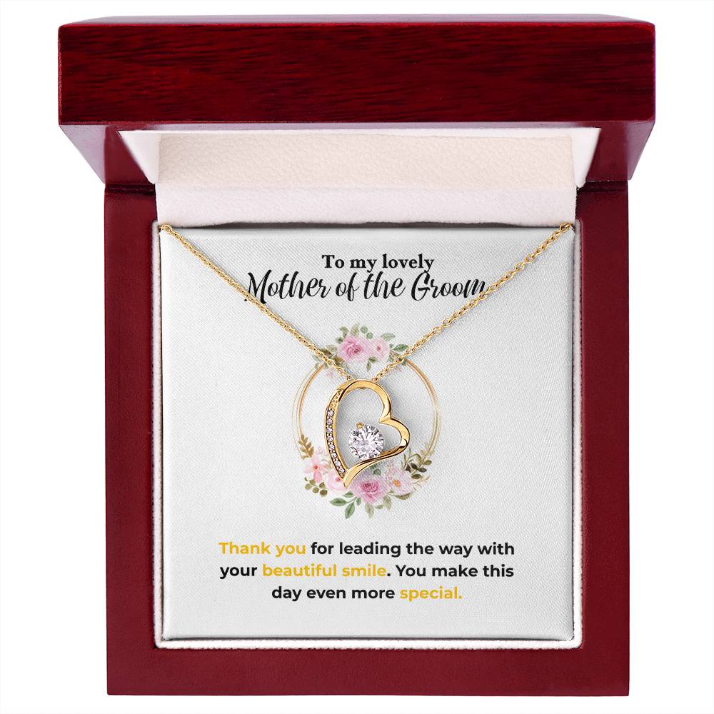 Mother of the Groom - Beautiful smile - Forever Love Necklace