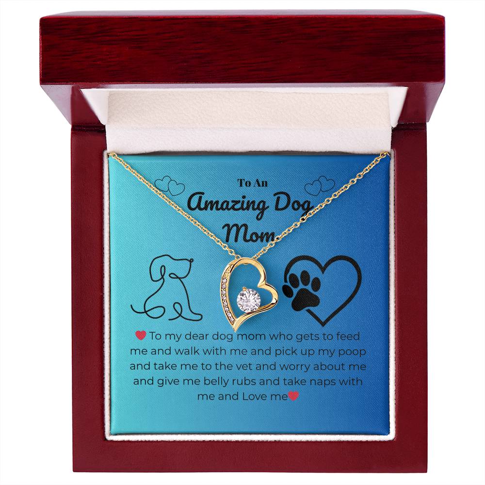 Pet mom - To my dear dog mom - Forever Love Necklace