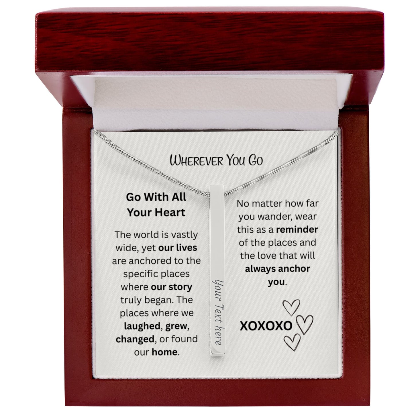 The "Love Coordinates" 4-Sided Custom GPS Necklace
