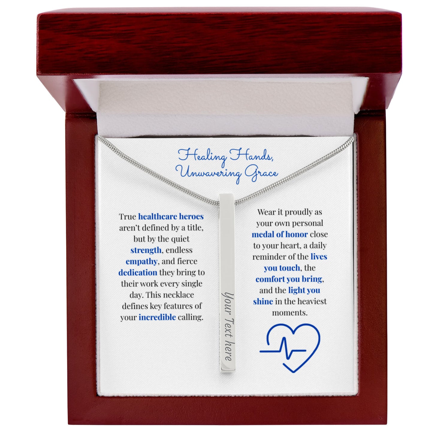The "Healthcare Hero" Custom 4-Sided Nurse & Doctor Necklace
