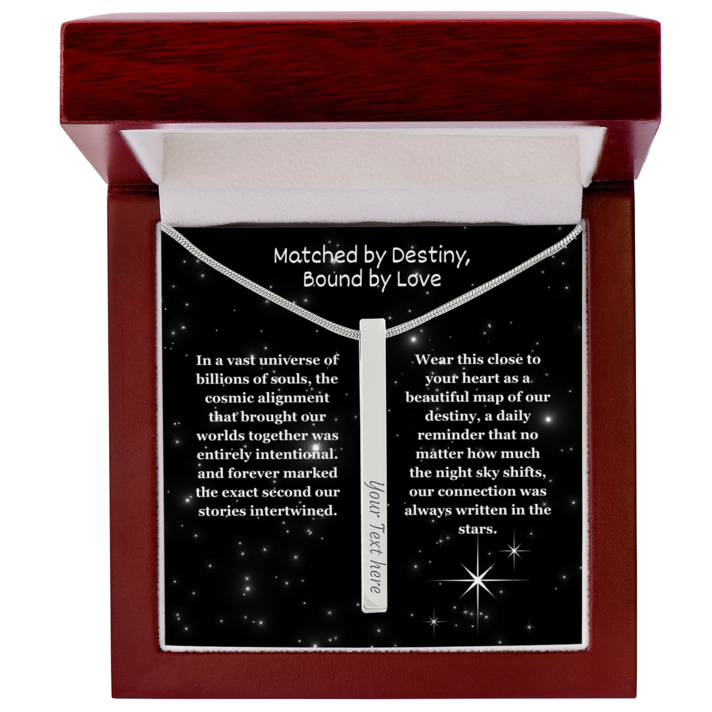 The "Written In The Stars" Custom 4-Sided Zodiac Necklace