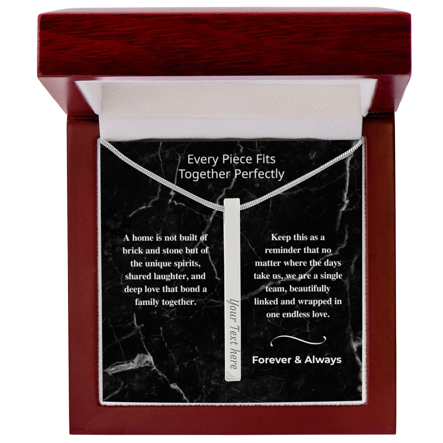 The "Whole Family Grid" Personalized 4-Sided Name Necklace