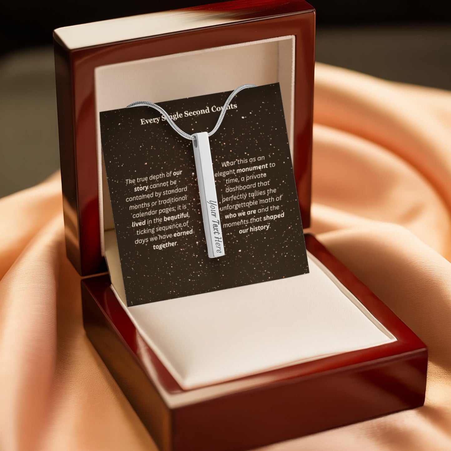 The "Days of My Life" Custom 4-Sided Countdown Necklace