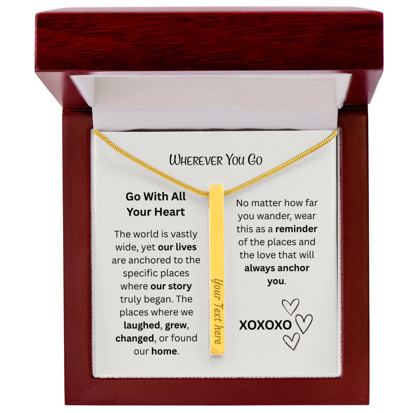 The "Love Coordinates" 4-Sided Custom GPS Necklace