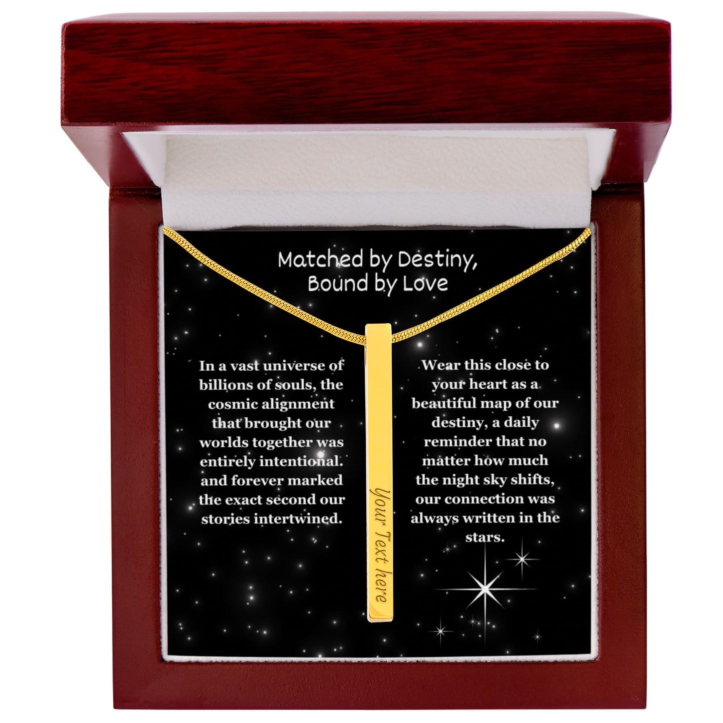 The "Written In The Stars" Custom 4-Sided Zodiac Necklace