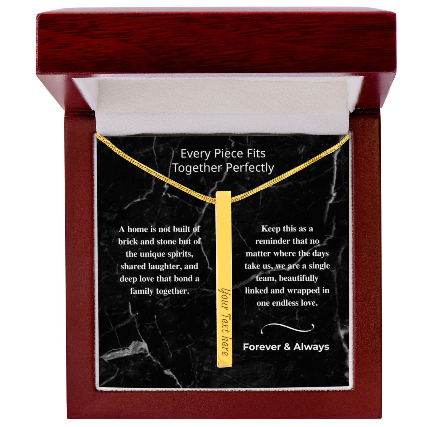 The "Whole Family Grid" Personalized 4-Sided Name Necklace