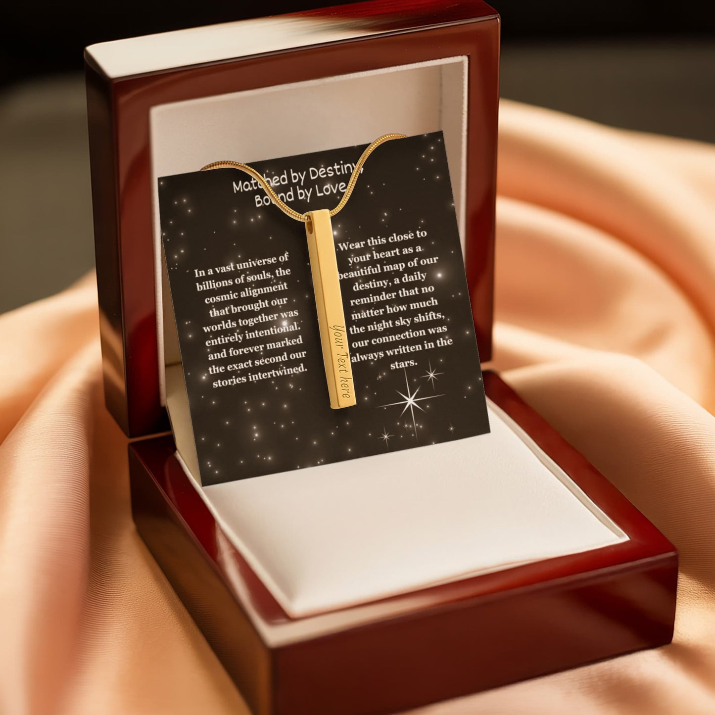 The "Written In The Stars" Custom 4-Sided Zodiac Necklace