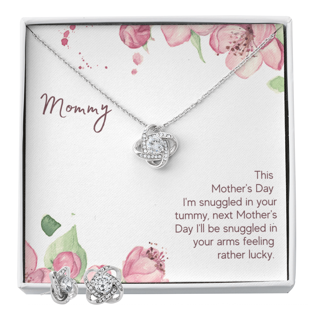Mother's Day - This Mother's Day - Love Knot Necklace & Earring Set