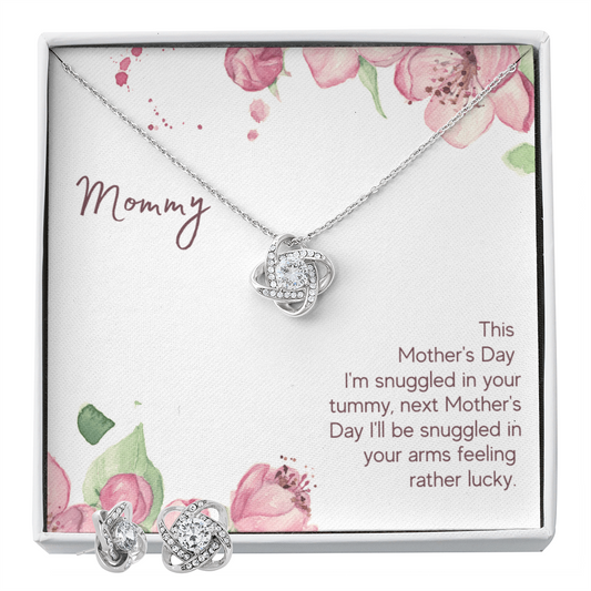 Mother's Day - This Mother's Day - Love Knot Necklace & Earring Set
