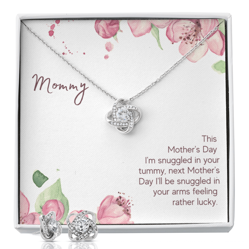 Mother's Day - This Mother's Day - Love Knot Necklace & Earring Set