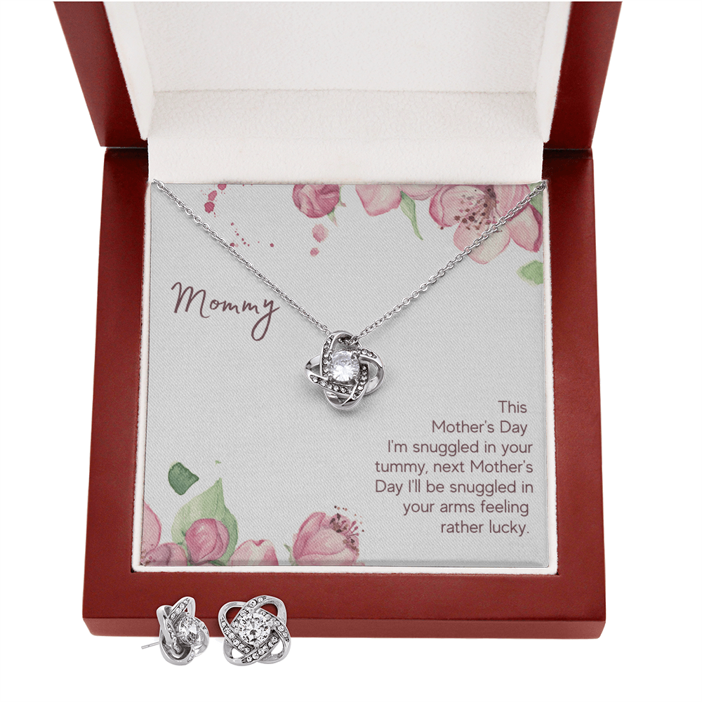 Mother's Day - This Mother's Day - Love Knot Necklace & Earring Set
