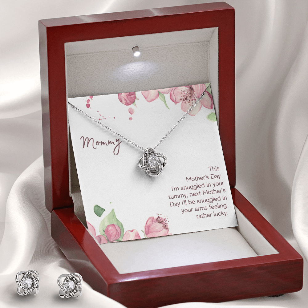 Mother's Day - This Mother's Day - Love Knot Necklace & Earring Set